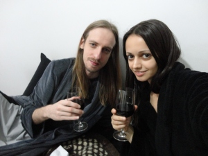 Dia dos Namorados 2013 - tomando vinho